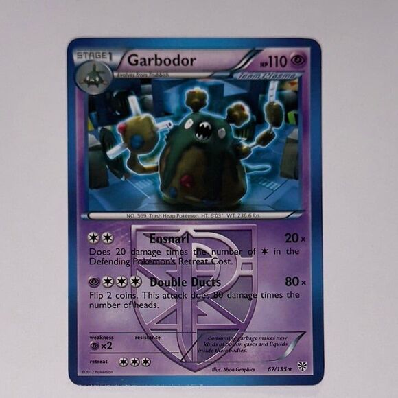 POKEMON CARD: Garbodor #67/135 (Pokemon Plasma Storm) - Picture 1 of 2
